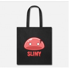 Cute Red Dungeon Slime Monster Weird Anime Black Tote Bag